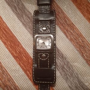 Women's Kenneth Cole Black Leather watch